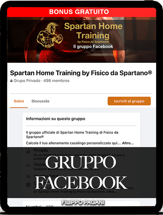 Gruppo privato Facebook di Spartan Home Training